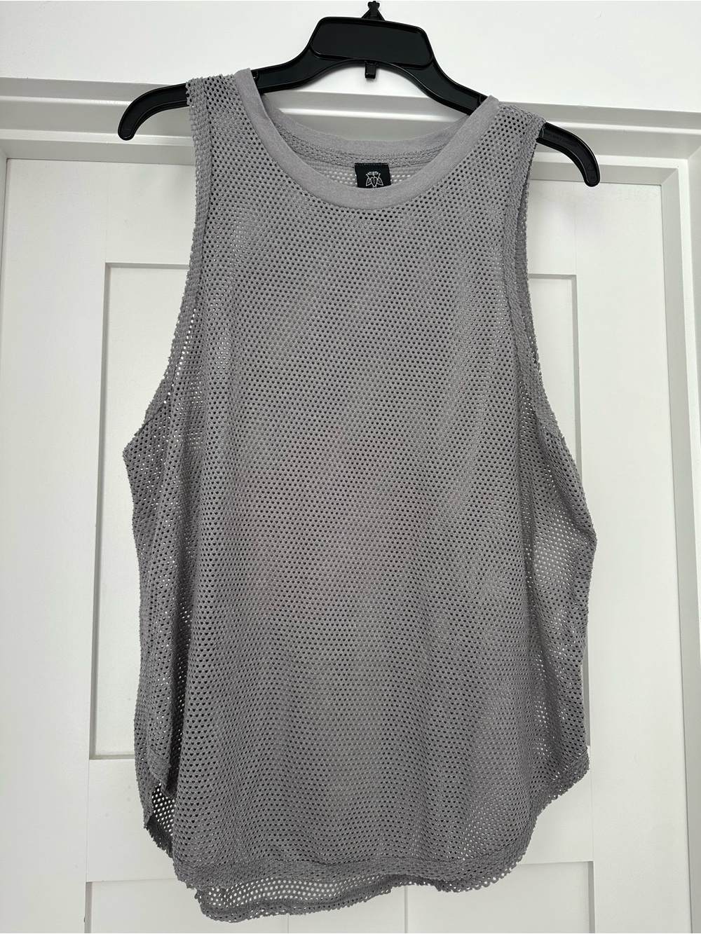 Electric & Rose Light Gray Mesh Tank Top